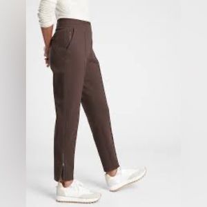 Athleta Venice Heathered Pintuck Pant brown XL